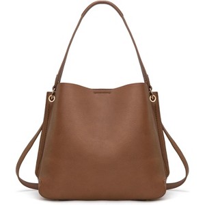 Medium Hobo Purse for Women Bucket Shoulder Bag with Crossbody Strap - 1 of 4