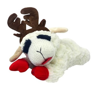 Multipet Lamb Chop Dog Plush Toy for All Dogs (6¡±, Cream/Brown)
