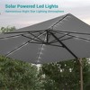 Sonkuki 10x8FT Round Offset Outdoor Patio Solar LED Cantilever Umbrella, 360° Rotation and Canopy Angle Adjustment - 4 of 4