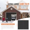 VEVOR Garage Door Screen for Winter, 9x7FT, Garage Door Insulation Kit, Magnetic Thermal Insulated Door Curtain with 300D Oxford Fabric, Black - 3 of 4
