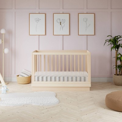 Washed Natural Pine and Acrylic 3-in-1 Convertible Crib