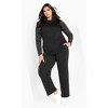 Avenue Women's Plus Size Sunday Sweat Top - 3 of 4