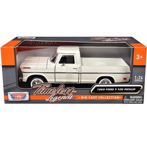 1969 Ford F-100 Pickup Truck Cream "Timeless Legends" Series 1/24 Diecast Model Car by Motormax - 1 of 3