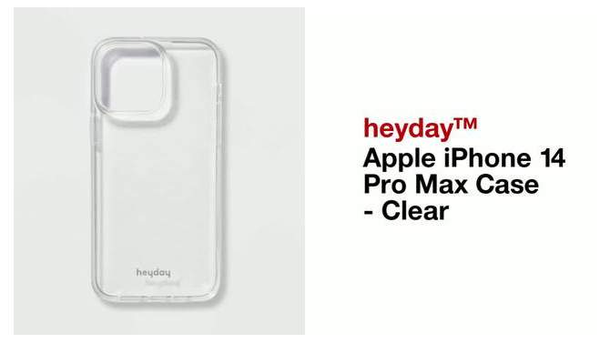 Apple iPhone 14 Pro Max Case - heyday&#8482; Clear, 2 of 5, play video