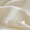 Sapphtopaz 3 PCS/4 PCS Cotton Blend Jersey Knit Comforter Set,Bed Set with 1 Flat Sheet,1 Fitted Sheet,1/2 Pillowcase,Bedding Set for All Seasons - 2 of 4