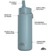 Hydrapeak 20oz Kids Stainless Steel Leak Proof Water Bottle with Straw Lid and Flexible Handle - 2 of 4