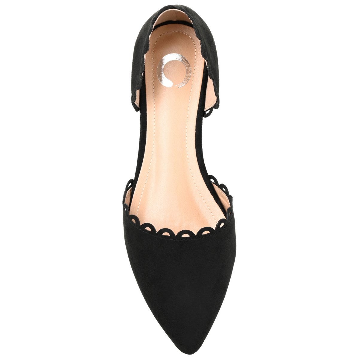 Обувь Journee Collection Women's Jezlin Slip On Almond Toe Ballet Flats Black 7 — фото 4