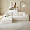 Modular Sectional Sofa Set, Modern Minimalist Style L-Shape Fabric Couch, Free Combination Upholstered Sleeper Sofa For Living Room, Bedroom, Salon - 3 of 4