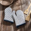 Sawyer Mill Blue Ticking Stripe Oven Mitt Set of 2 - 4 of 4