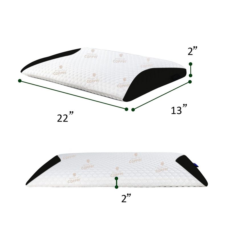 CARBON SNORE-X Ultra-THIN Flat PILLOW, 2 of 6
