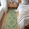 Abynow Floral Loomed Machine Washable Area Rug - 2 of 4