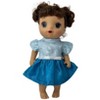 Doll Clothes Superstore Two Tone Party Dress Fits 14 Inch Baby Alive And Little Baby Dolls - 3 of 4