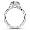 Pompeii3 1.02Ct Floral Petal Diamond Engagement Ring 14k Gold or Platinum Lab Created - 2 of 4