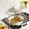Bloomhouse 6-Quart Triply Stainless Steel Everyday Pan w/ Non-Stick Non-Toxic Ceramic Interior and Ceramic Steamer Insert - 2 of 4