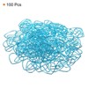 Unique Bargains Heart-Shaped Metal Prevent Tearing Pages Home Office Paper Clip 100 Pcs - 3 of 4