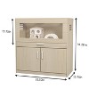 Angel Sar Large Hamster Cage, Wooden Guinea Pig Cages with Detachable Cabinet, Guinea Pig Hutch with Bridge, Openable Top - 2 of 4