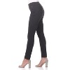Rekucci Women’s Pull-On Skinny Work Pants – Tummy Control, Stretch Legging Fit with Zip Pockets for Office & Casual - DK Charcoal, 2 Tall - 2 of 4