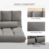 CAVINAS Bean Bag Chair with Adjustable Backrest and Headrest Convertible Floor Chair Lazy Sofa Chair with 2 Pillows - 3 of 4