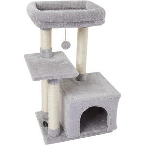 Cute Cat Tree Kitten Cat Tower for Indoor Cat Condo Sisal Scratching Posts - 1 of 4