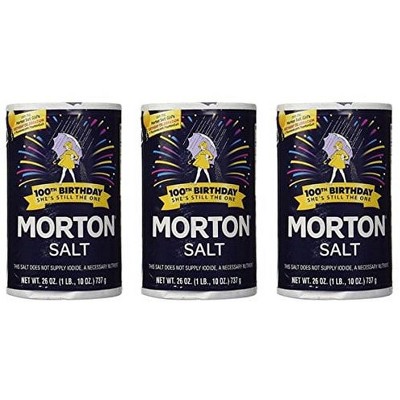 Morton Salt Regular Salt - 26 oz (Pack of 3)