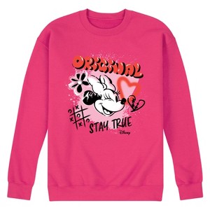 Men's - Disney - Minnie Mouse Original Stay True Graphic Fleece Sweatshirt - 1 of 4