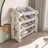 FONTOI Kids Toy Storage Organizer with 12 Bins, Multi-functional Storage Cabinet with Bins for Playroom, Bedroom, Grey+Ivory, 14.17"*33.86"*33.07" - 4 of 4