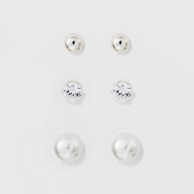Stud Earring Set 3ct - A New Day™