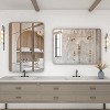 KIOTEE Rectangular Aluminum Alloy Framed and Tempered Glass Wall Bathroom Vanity Mirror in Matte Black - 2 of 4