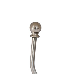 Versailles Heavy Duty Decorative Curtain Holdbacks 7" Pair Brushed Nickel - 1 of 1