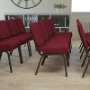 Emma and Oliver 21"W Stackable Church/Reception Guest Chair - 2 of 4