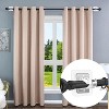 Maison Products 10PCS Curtain Rods No Drilling,Bracket No Drill Curtain Rod Brackets Self Adhesive Curtain Rod Holders Nail Free Adjustable - 3 of 4