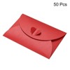 Unique Bargains Mini Envelopes Heart Clasp Cute Present Card Holder for Wedding Greeting Party 50Pcs - 3 of 4