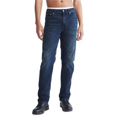 Calvin Klein Mens Standard Straight Stretch Jeans
