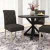 NicBex Round Dining Room Table Set for 4 Morden Kitchen Table Set with 4 Tufted Chairs and Pedestal Base for Kitchen - 3 of 4