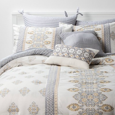 target grey comforter set