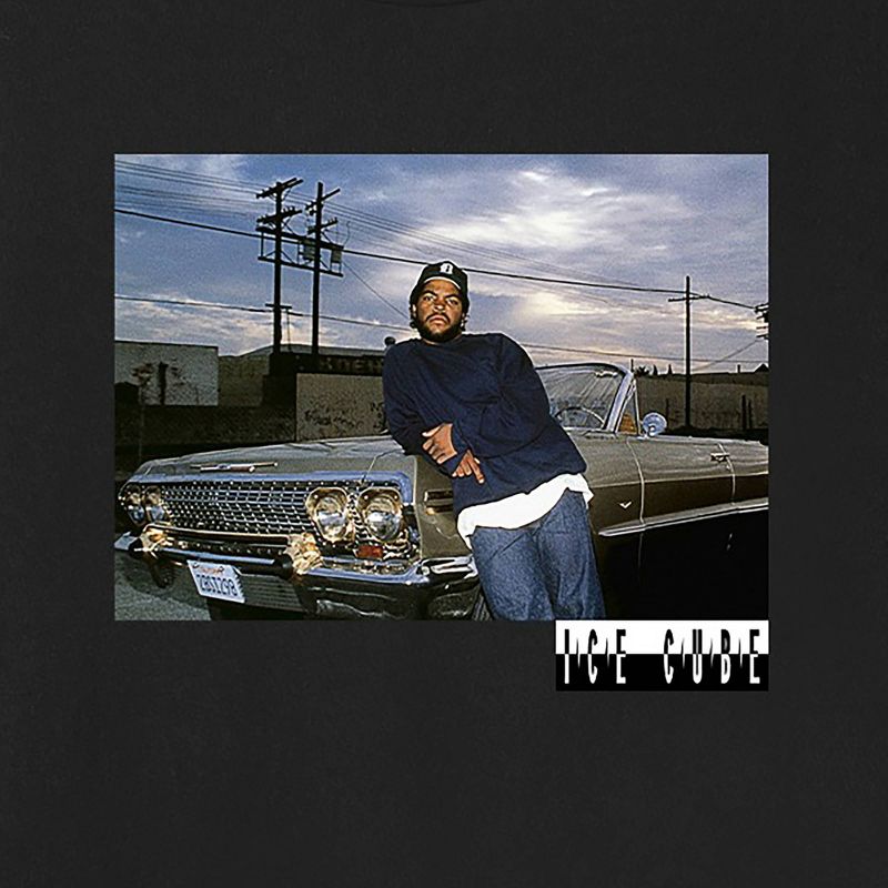 Men's Ice Cube Short Sleeve Graphic Crewneck T-Shirt - Black, 2 of 9