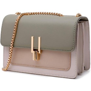 Color-Block Crossbody Bags for Women Leather Cross Body Purses Cute Designer Handbags - 1 of 4