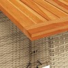 vidaXL 5-Piece Patio Dining Set with Cushions - Beige Poly Rattan Dining Set for Garden, Patio - 4 of 4
