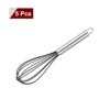 Unique Bargains Silicone Stainless Steel Non-Stick Coated Heat-Resistant Whisk 5 Pcs - 3 of 4