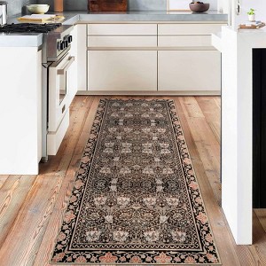 Metro Collection Area Rug - Non Slip, Stain Resistant, Washable Floral Design, Ideal for High Traffic Areas In Living Room, Bedroom - 1 of 4