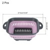 Unique Bargains Silicone Foldable Ergonomic Handles Dishwasher Safe Colander 2 Pcs - 2 of 4