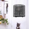 1-Light 8" Modern Contemporary Crystal and Metal Wall Sconce - Lalia Home - 3 of 4