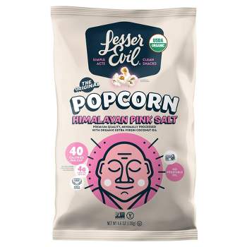 LesserEvil Organic Popcorn Himalayan Sea Salt - 4.6-oz