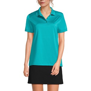Lands' End School Uniform Young Women's Short Sleeve Rapid Dry Polo Shirt - 1 of 3