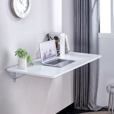Lycvki MDF Wall Mounted Folding Table Fold Down Desk