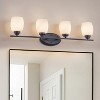 C Cattleya Contemporary Vanity Light with White Opal Glass for Bathroom(2 Colors/4 Sizes） - 2 of 4