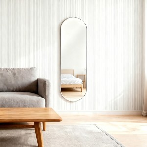 Wooakway Square Black/Gold/Silver Metal Accent Wall Mirror Modern Bathroom Vanity Mirror for Living Room Entryway Over Mantel Decor - 1 of 4