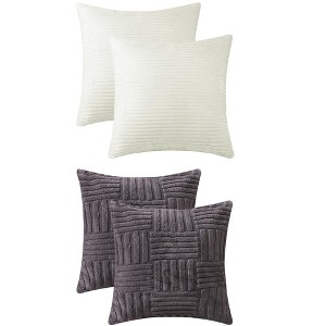 REGALWOVEN 4 Pcs Modern Couch Sofa Home Throw Pillow Covers 18" x 18" - 1 of 4