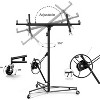 11ft Drywall Lifter Panel Hoist,150 Lbs Weight Capacity Heavy Duty Sheetrock Lift with Wheels, 360° Adjustable Drywall Jack Lift for Home Improvement - 3 of 4