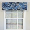 RLF Home 100% Cotton Baja Petticoat  Fully lined Windows Rod Pocket Valance 50" x 15"  Navy - 2 of 4